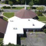 aerial view of Grace Bible Church in New Franklin