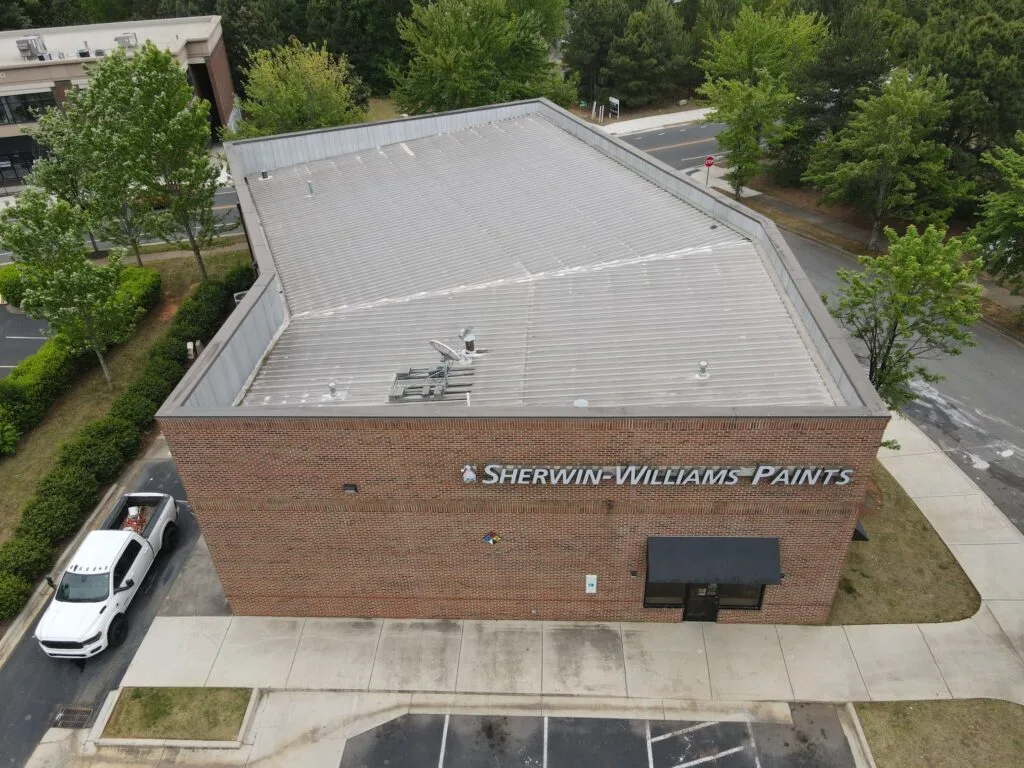 Sherwin-Williams paint store housed in a brick building