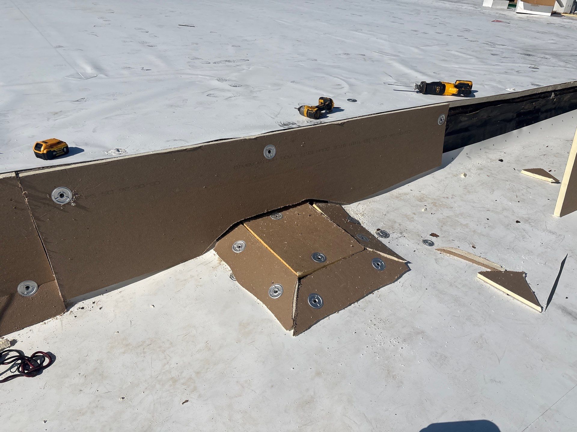 Close-up detail of ISO board installation