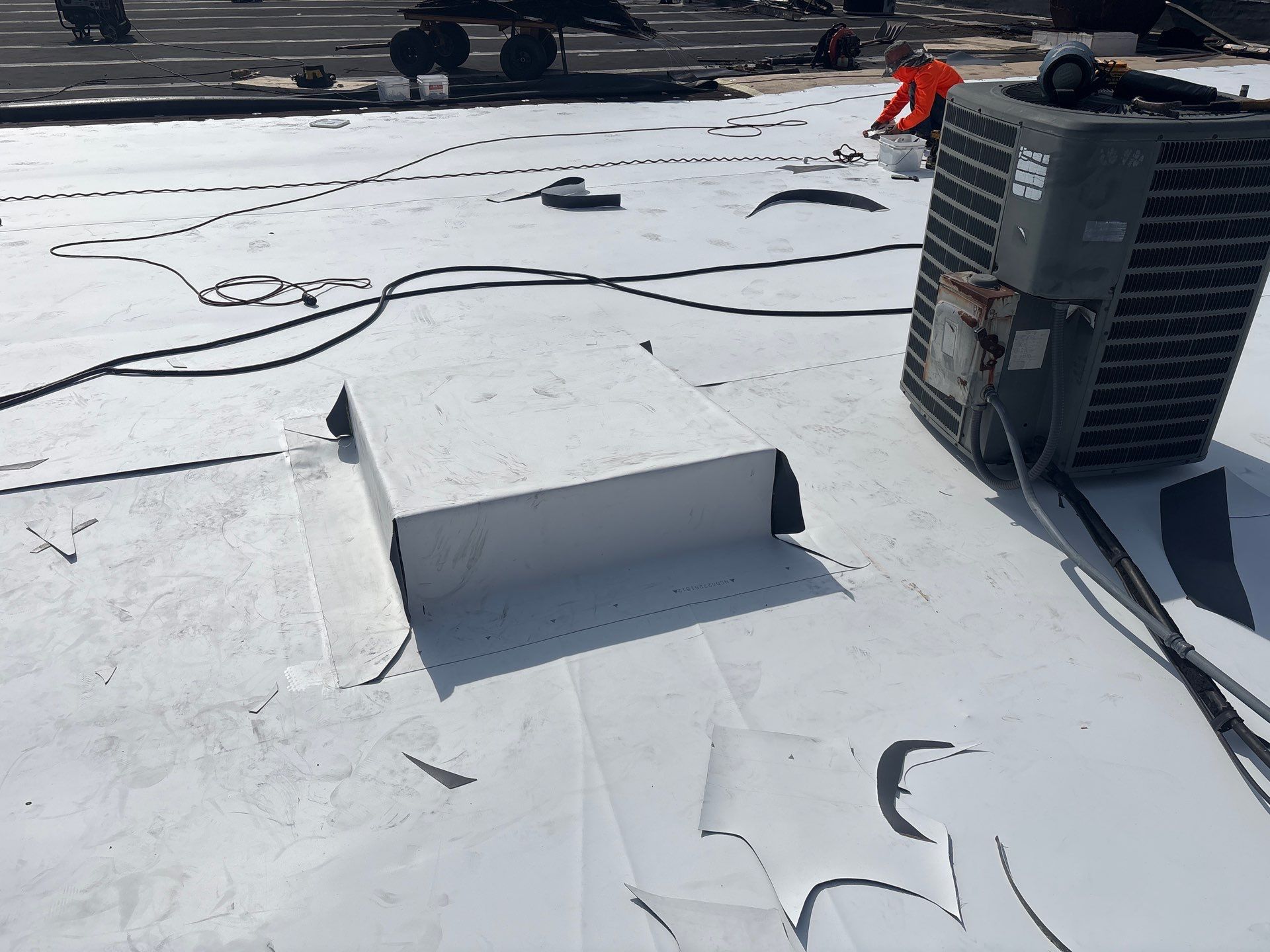TPO detail work around AC curb