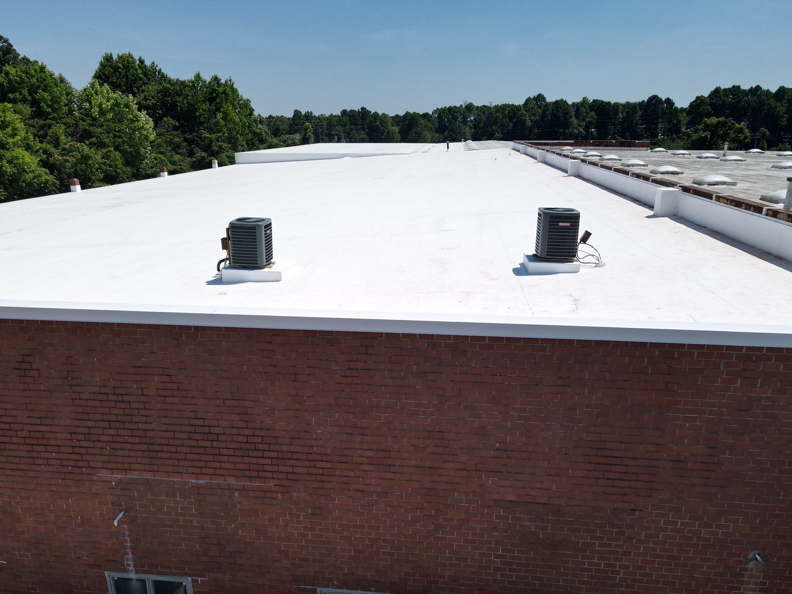 Completed commercial TPO roof in High Point