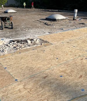 residential flat roof replacement project