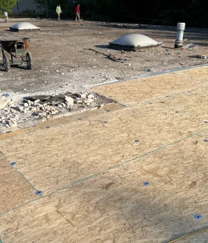 residential flat roof replacement project