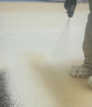 application of spray polyurethane foam (SPF)
