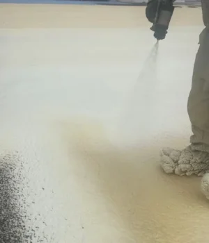 application of spray polyurethane foam (SPF)